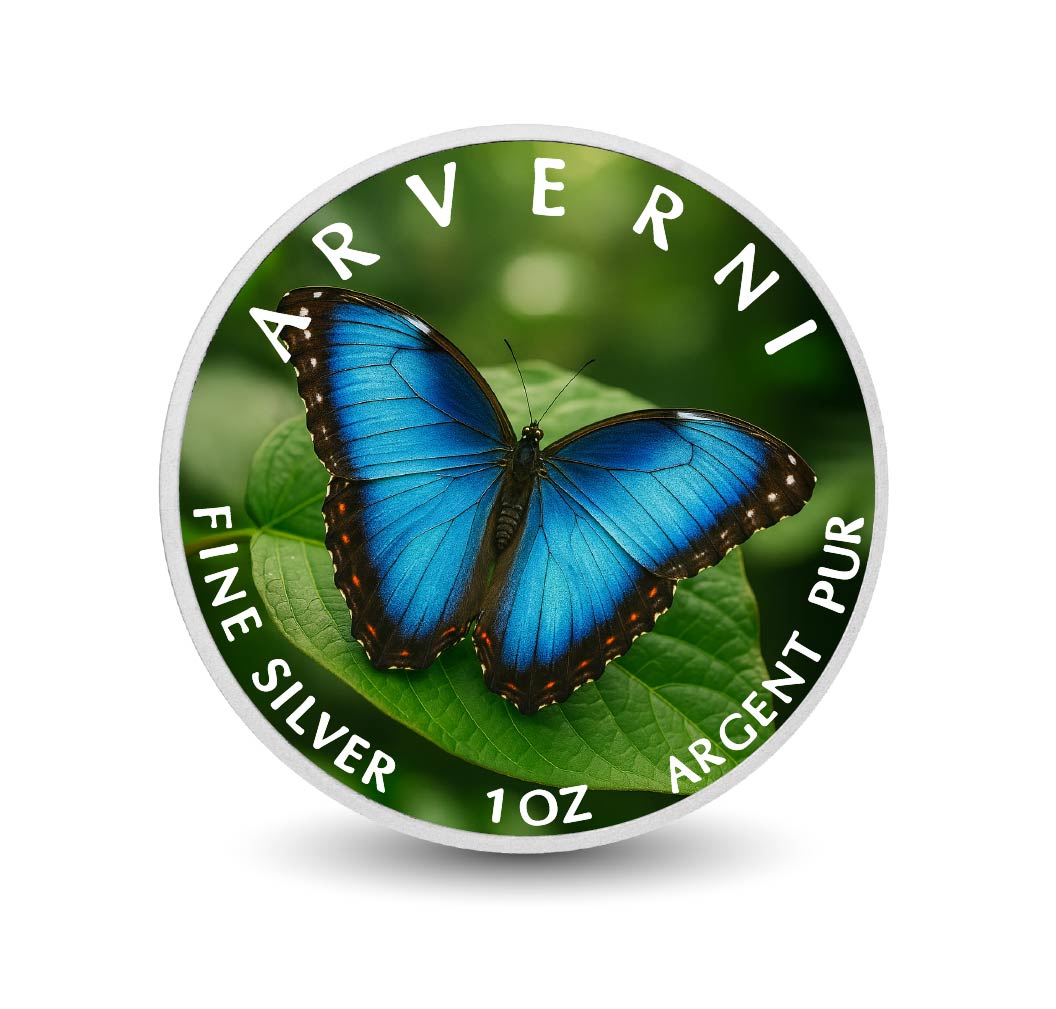 Wings of Purity 1oz Fine Silver Coloured Coin - Arverni Mint