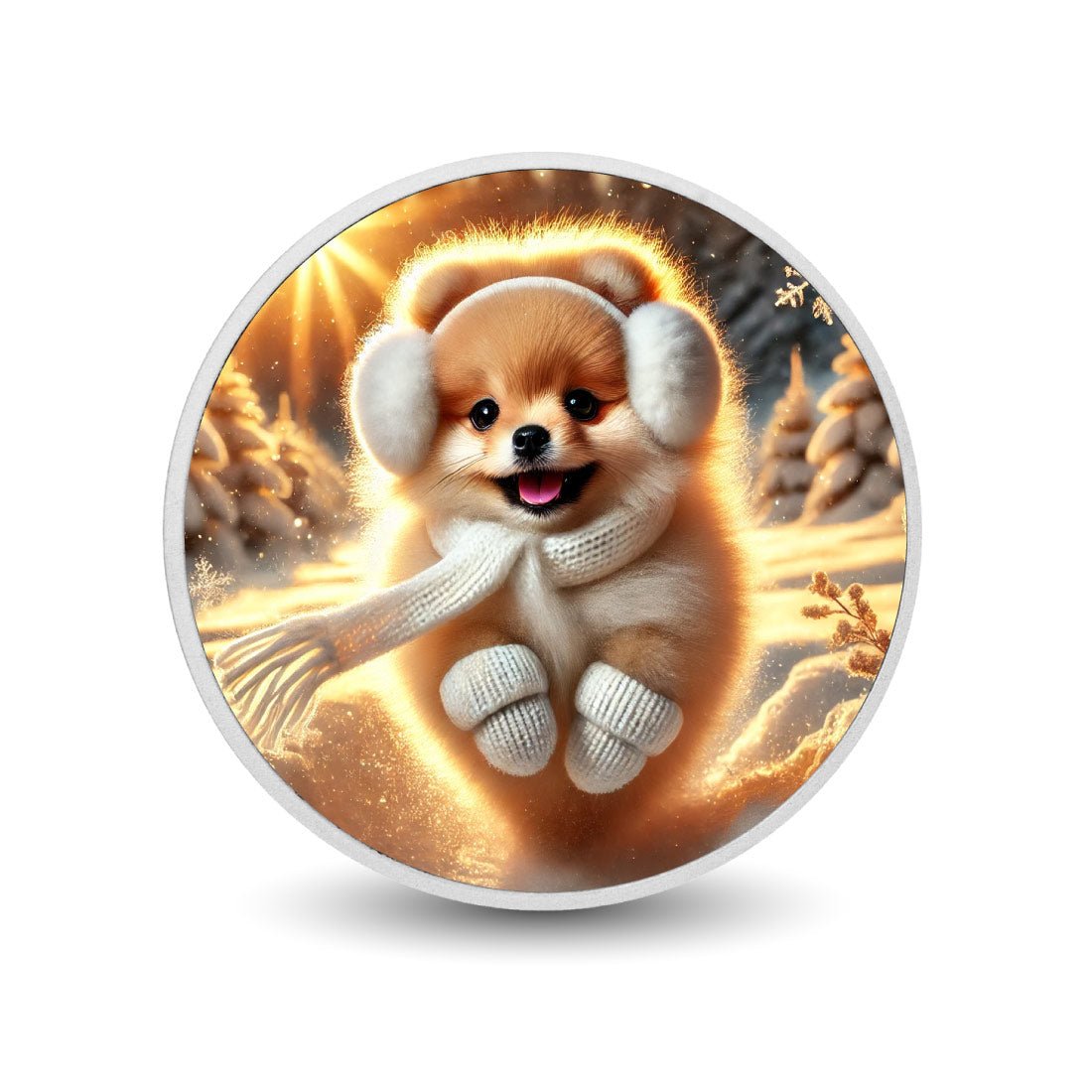Winter Whimsy: Fluffy in Frost 1oz Coin - Arverni Mint