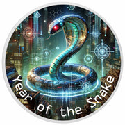 Year of the Snake - Cyber Serpent Vision 1oz Silver Coin - Arverni Mint