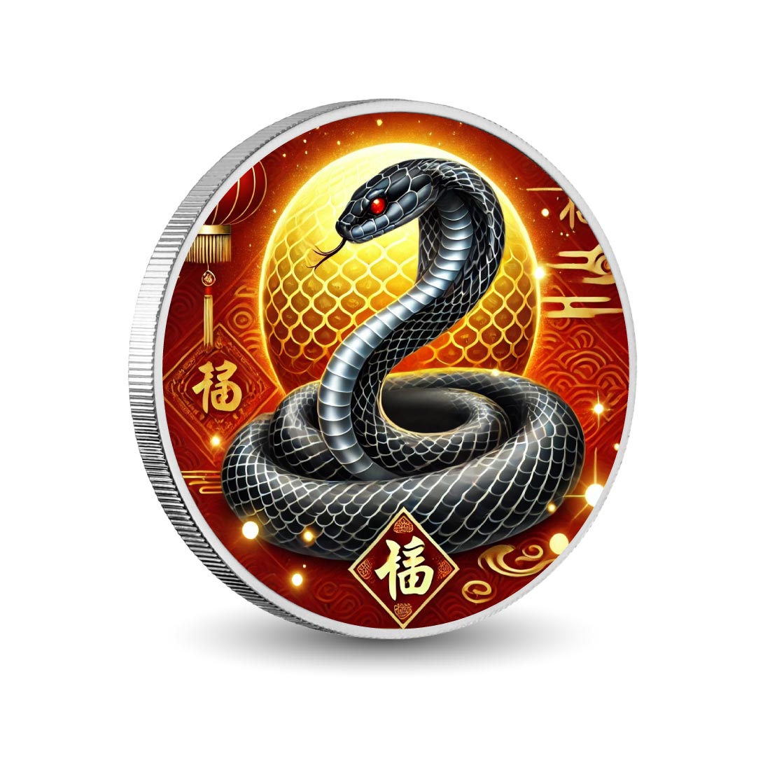 Year of the Snake - Elegance and Fortune 1oz Silver Coin - Arverni Mint
