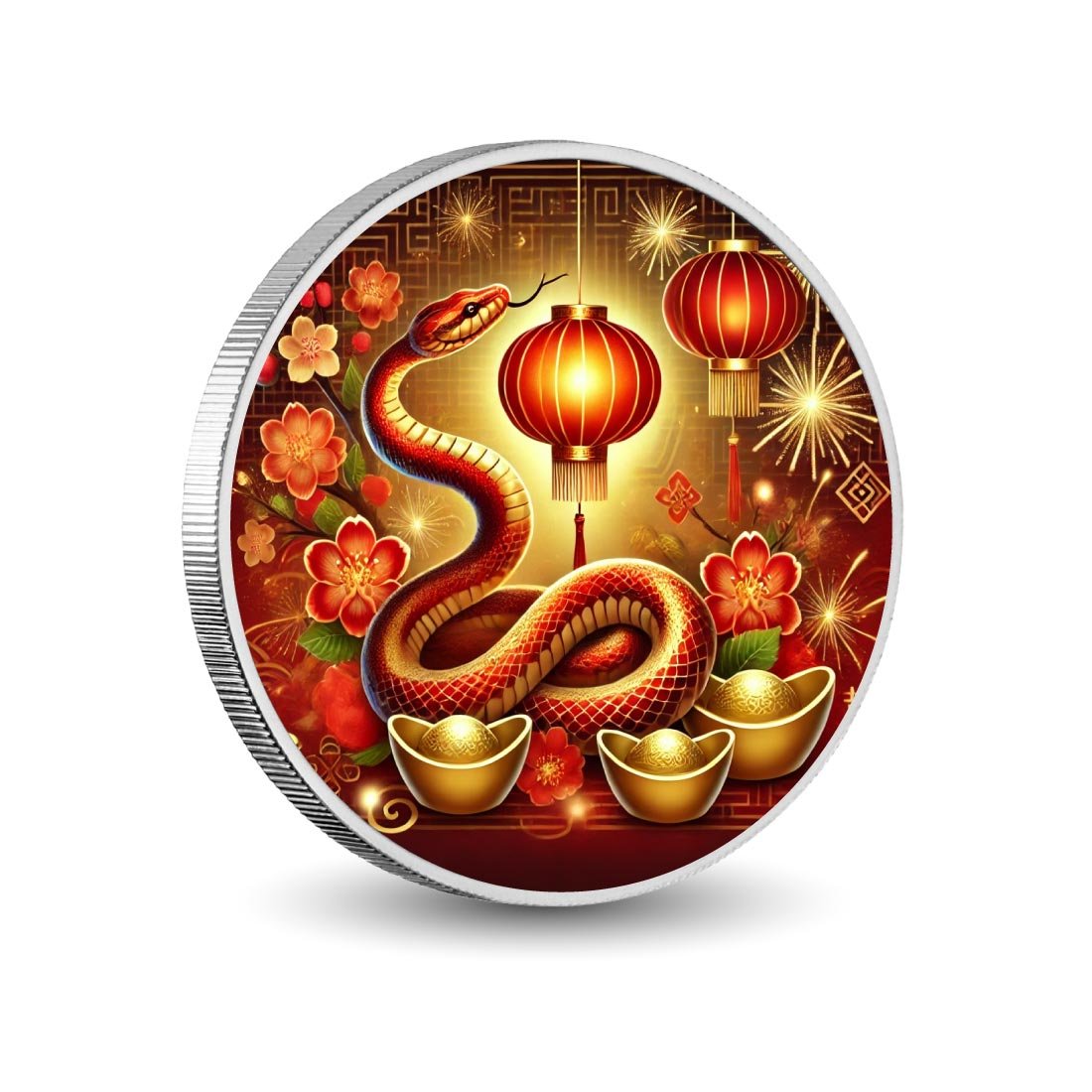 Year of the Snake - Lunar New Year Celebration 1oz Silver Coin - Arverni Mint