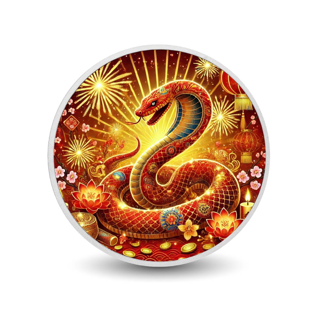 Year of the Snake - Radiant Celebration 1oz Silver Coin - Arverni Mint