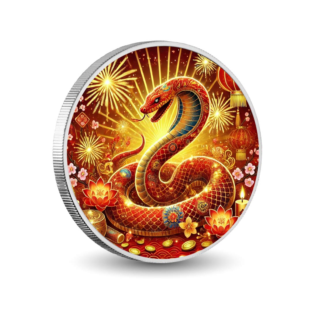 Year of the Snake - Radiant Celebration 1oz Silver Coin - Arverni Mint