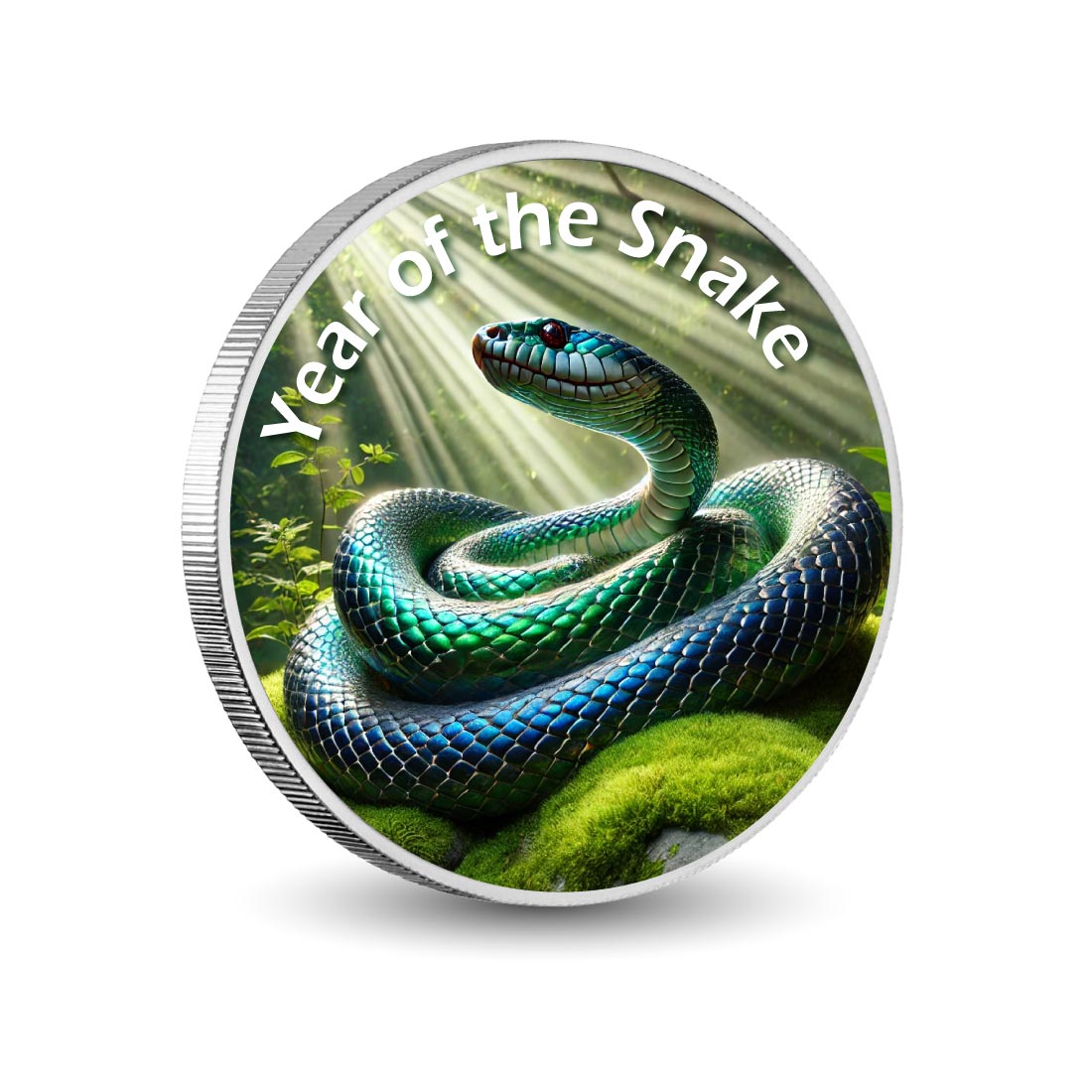Year of the Snake - Serene Forest Glow 1oz Silver Coin - Arverni Mint