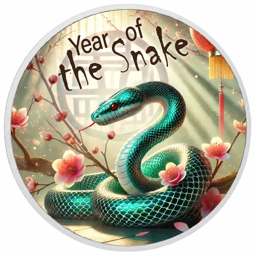 Year of the Snake - Tranquil Beauty 1oz Silver Coin - Arverni Mint