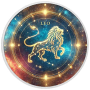 Zodiac Signs Circle - Leo 1oz Silver Coloured Coin - Arverni Mint