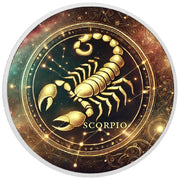 Zodiac Signs Circle - Scorpio 1oz Silver Coloured - Arverni Mint