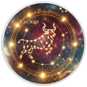 Zodiac Signs Circle - Taurus 1oz Silver Coloured Coin - Arverni Mint