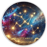 Zodiac Signs - Sagittarius 1oz Silver Coloured Coin - Arverni Mint